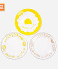 Clear Cheese Glass Plate - HYPEINDAHOUSE