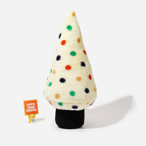 Colorful Polka Dot Christmas Tree Pillow - HYPEINDAHOUSE