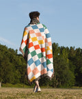 Colorful Twisted Checkered Woven Throw Blanket - HYPEINDAHOUSE