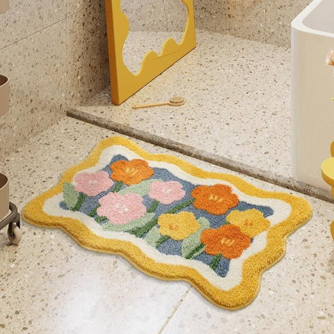 Cute Flower Bathmat Collection - HYPEINDAHOUSE