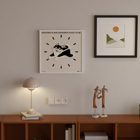 Cute Shiba Wall Clock - HYPEINDAHOUSE