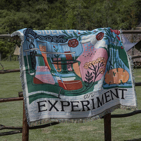 Experiment Lab Throw Blanket - HYPEINDAHOUSE
