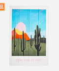 Fake Window | Sunset Cactus Tapestry - HYPEINDAHOUSE