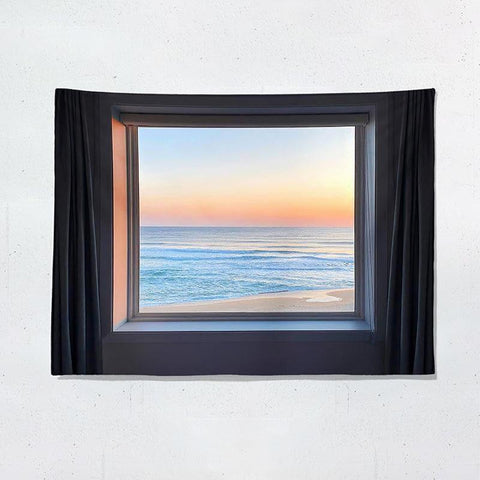 Fake Window Tapestry Collection - HYPEINDAHOUSE