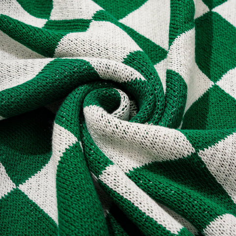 Green Checkered Blanket - HYPEINDAHOUSE