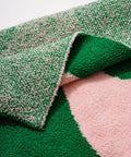 Green & Pink Wavy Blanket - HYPEINDAHOUSE