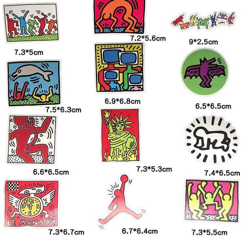 Keith Haring Graffiti Vinyl Sticker Pack - HypeIndaHouse