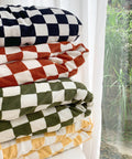 Lamb's Fleece Checkerboard Blanket - HYPEINDAHOUSE