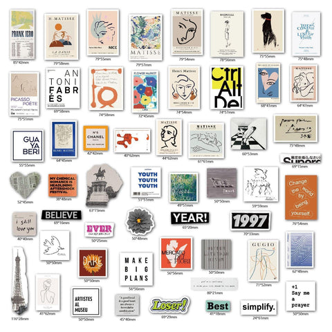 Matisse Art Sticker Pack - HYPEINDAHOUSE