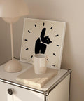 Minimalist Aesthetic Black Cat Wall Clock - HYPEINDAHOUSE