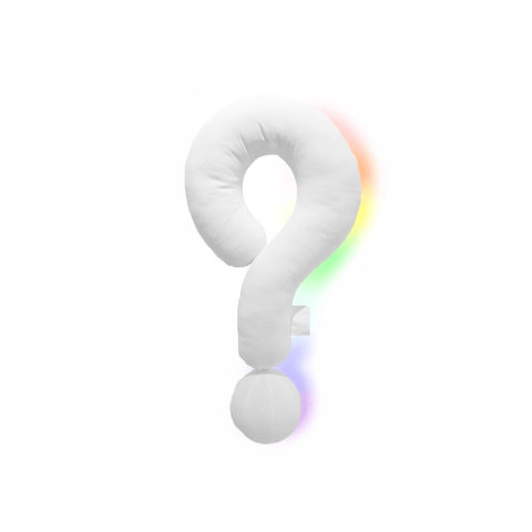 Multicolor Question Mark Pillow - HYPEINDAHOUSE