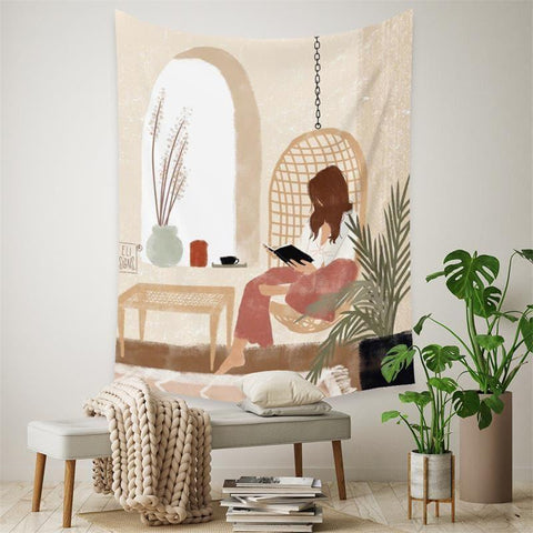 Nordic Aesthetic Girls Tapestry Collection - HYPEINDAHOUSE