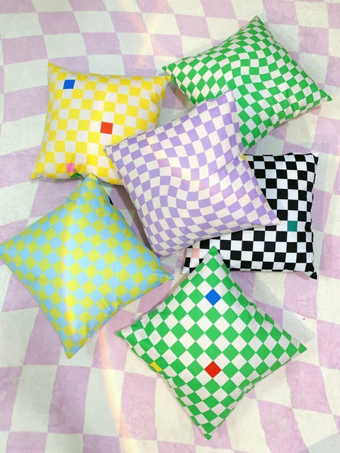 Twisted Checkered Pillow Cover - HypeIndaHouse