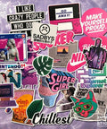Vaporwave Vibe Vinyl Sticker Pack - HypeIndaHouse
