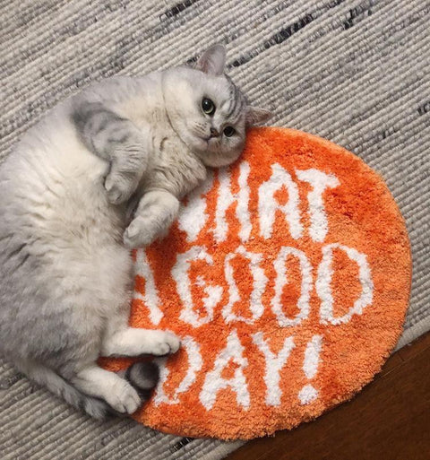 What A Good Day Tufting Accent Rug - HypeIndaHouse